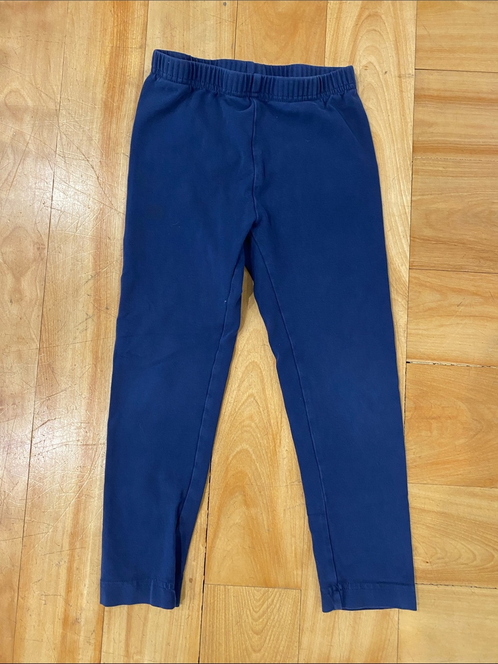 Hanna Andersson Girls' Two-Pack Lot of Leggings in Navy and Bright Blue - Picture 2 of 9